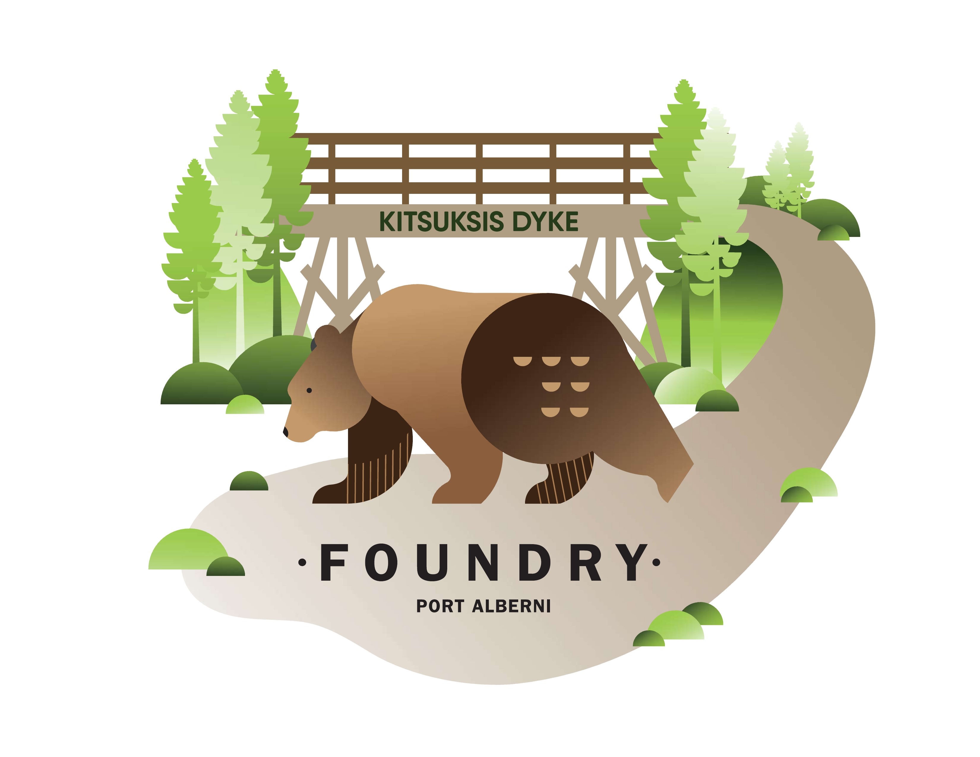 Bear Plop Bingo Foundry Port Alberni bear graphic